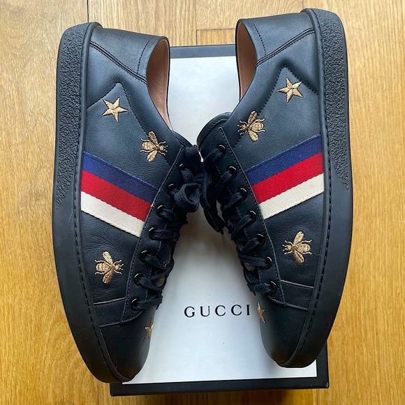 Gucci Ace Embroidered Sneaker in size10.5 UK41.5. 100% authentic✨ - Picture 2 of 8